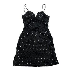 Cefian USA Polka Dot Dress in Black White